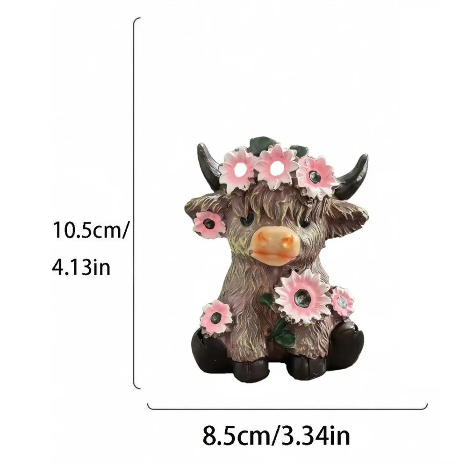 Cow Shaped Vase Resin Plant Pot Decorative Garden Ornament for Indoor Plant Pot Cover Home Decor