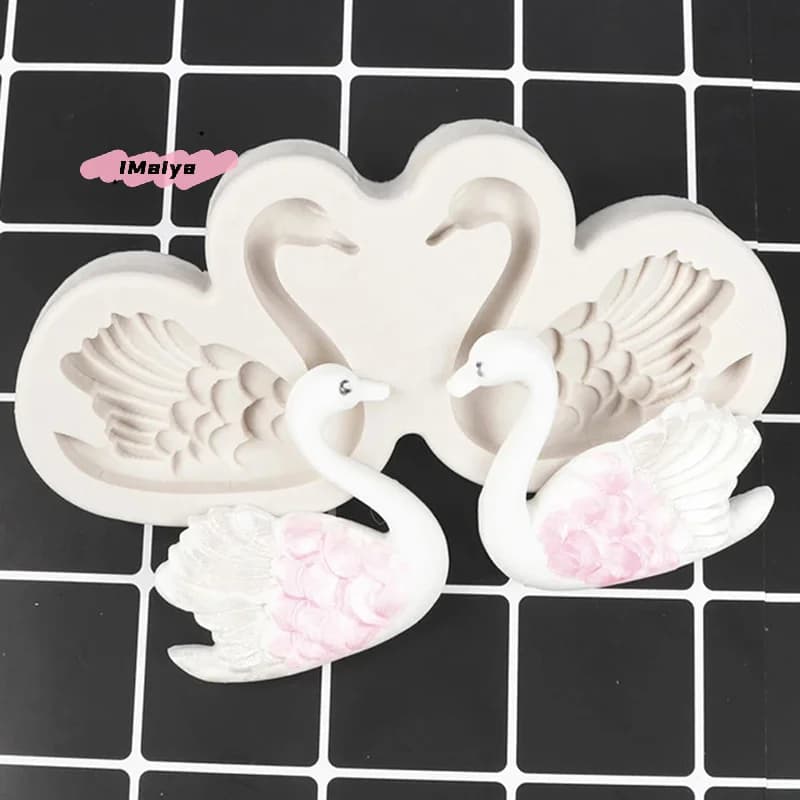 Stampo in Silicone M-Swan per Candele, Sapone Aromatico e Cioccolato, Pudding, Mousse, Torte, Strumento per Decorazioni di San Valentino