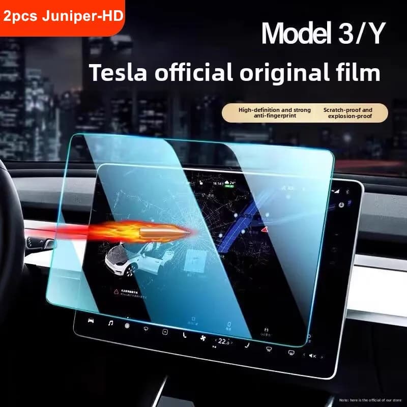 Pellicola salvaschermo in vetro temperato per Tesla Model 3 Y Highland Juniper Pellicola protettiva per navigazione con controllo centrale anteriore posteriore
