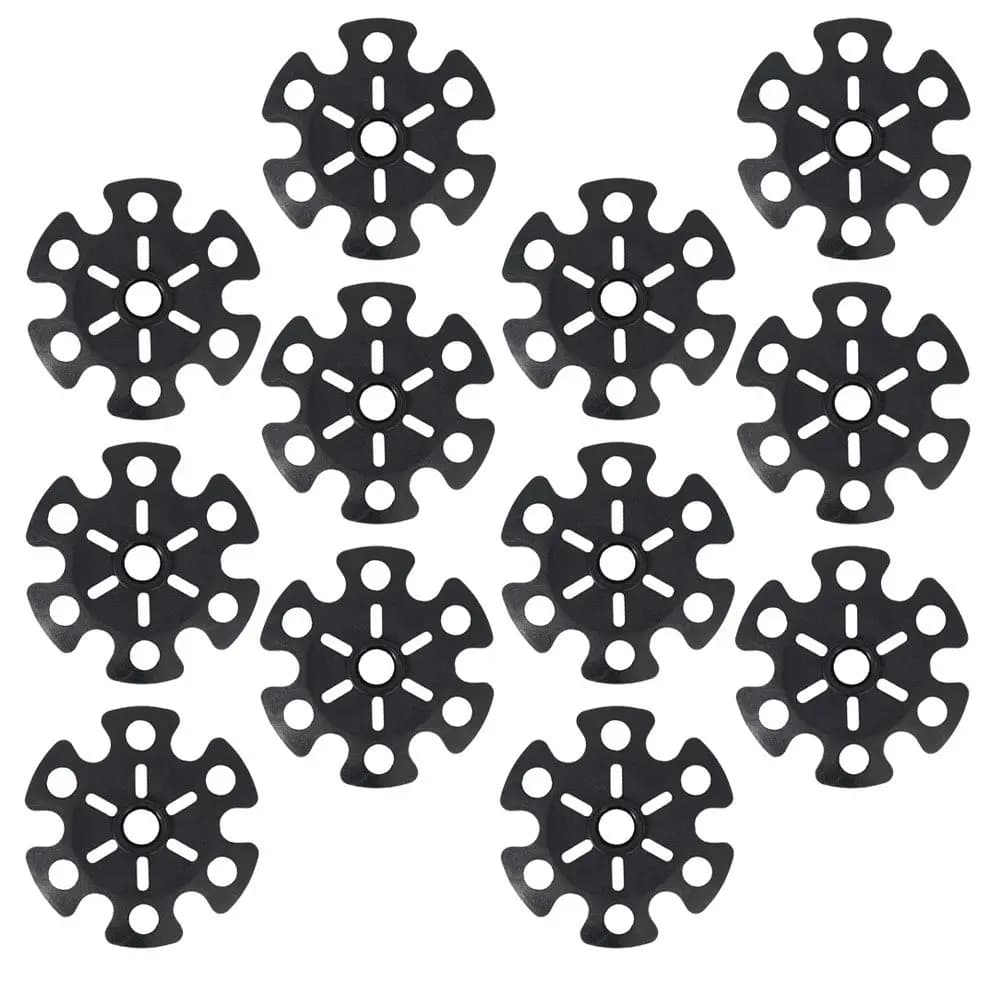 12 Pieces Protected for Snowflake Tips, Walk Stick Covers, Hiking & Climbing Accessories