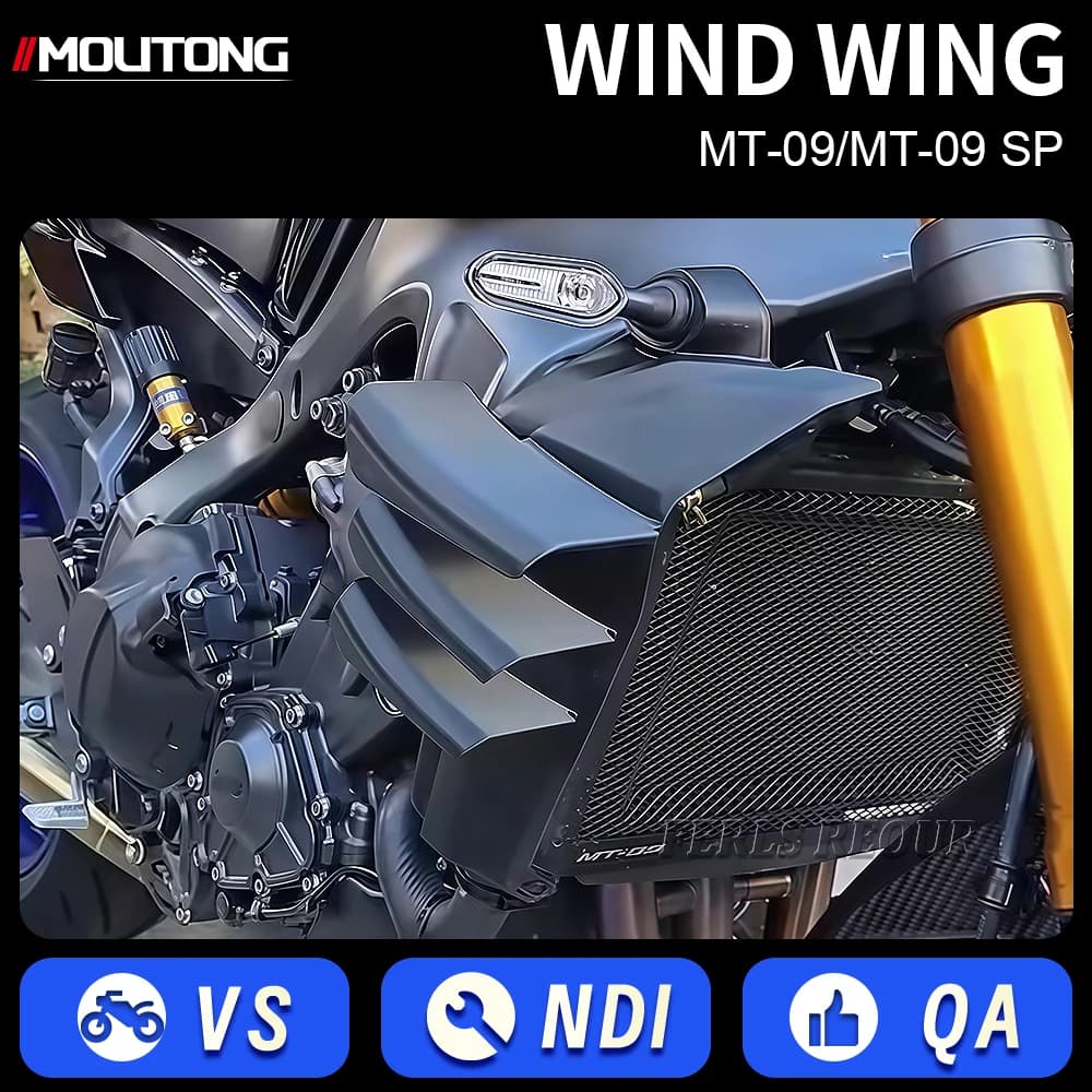 Per MT 09 mt09 sp MT 09 SP 2024 2025 moto spoiler lato ala carenatura spoiler laterale aerodinamico winglet ala fissa