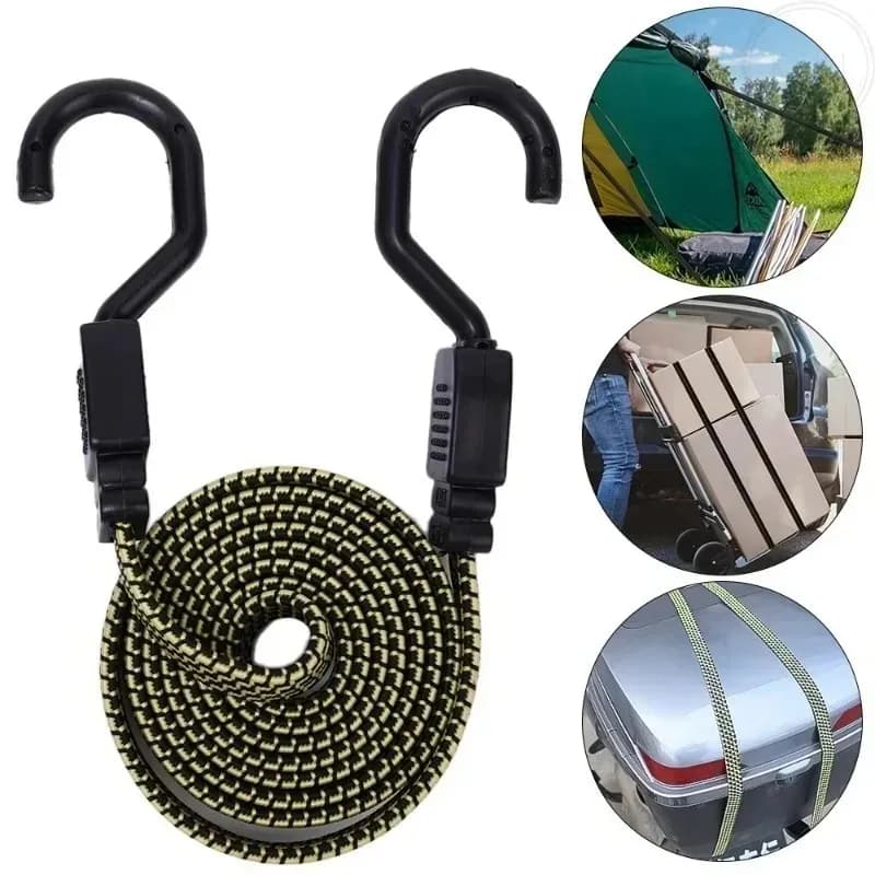 For Fixed Hook Accessory 2025 Elastic Rubber Bicycle Luggage Rope Hook & Strap for Roof Racks