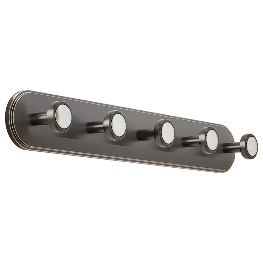 Forti ganci a ventosa Gancio a 5 file senza trapano Supporto da parete per porta del bagno Supporta oggetti pesanti fino a 10 kg per asciugamani Capispalla