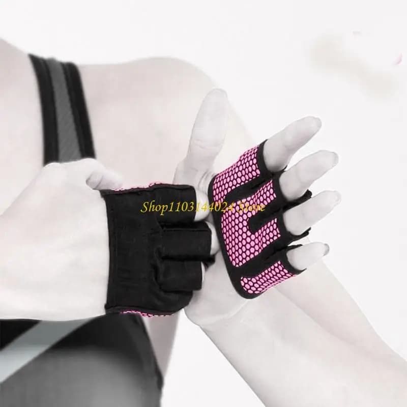 N5KE Breathable Half Finger Workout Gloves with Nonslip Grip and Comfortable for Men and Women Gym and Outdoor Activity Use