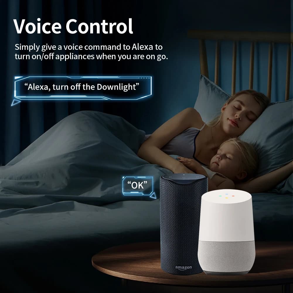 TNCE TUYA Presa Intelligente WiFi o Zigbee3.0 EU 16A/20A con Monitoraggio Consumo, Funzione Timer e Controllo Vocale Compatibile con Alexa Google Home
