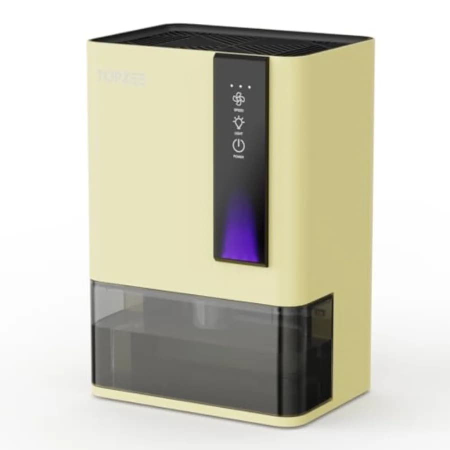 Deumidificatori per Casa, Deumidificatore per Camera da Letto, Bagno, Seminterrato con Spegnimento Automatico, Deumidificatore Silenzioso a Doppio Semiconduttore