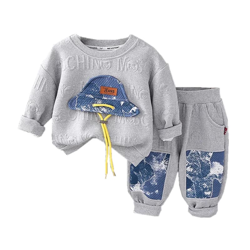 Nuova Primavera Autunno Vestiti Del Bambino Set Bambini Ragazzi T-Shirt A Maniche Lunghe Pantaloni 2 Pz/set Bambini Vestiti Per Ragazze Infantile Costume di Moda