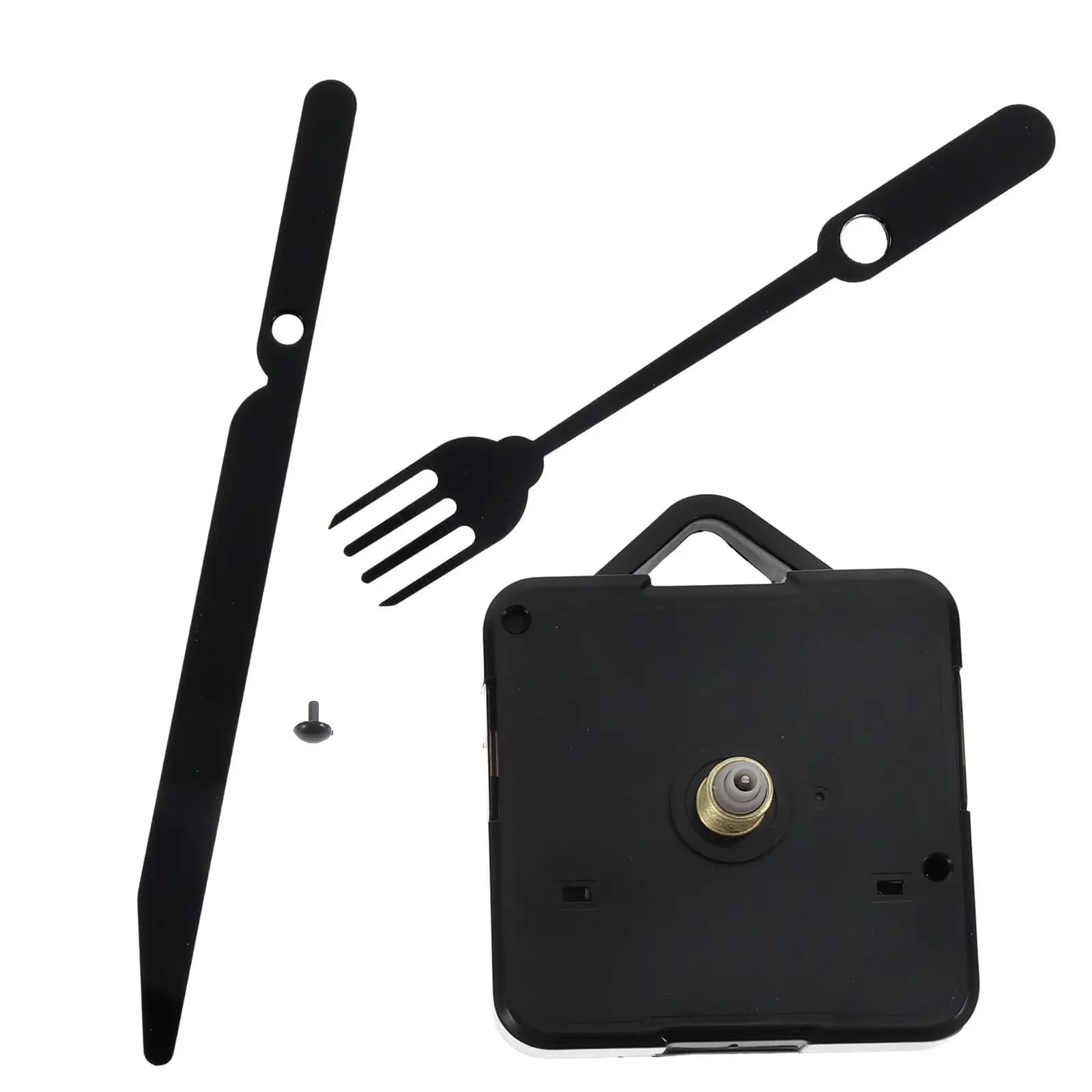 Set di 1 movimento per orologio al quarzo silenzioso, kit in plastica robusta, meccanismo per orologio da parete di ottima fattura per riparazione e sostituzione fai-da-te