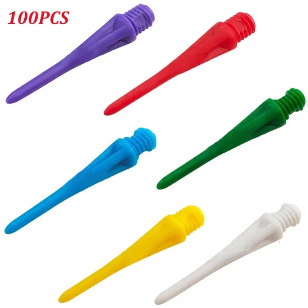 100PCS Dardo elettronico ad alta precisione Dart professionale in plastica Durevole Punta morbida Punti Set di sostituzione dell'ago Accessori per freccette