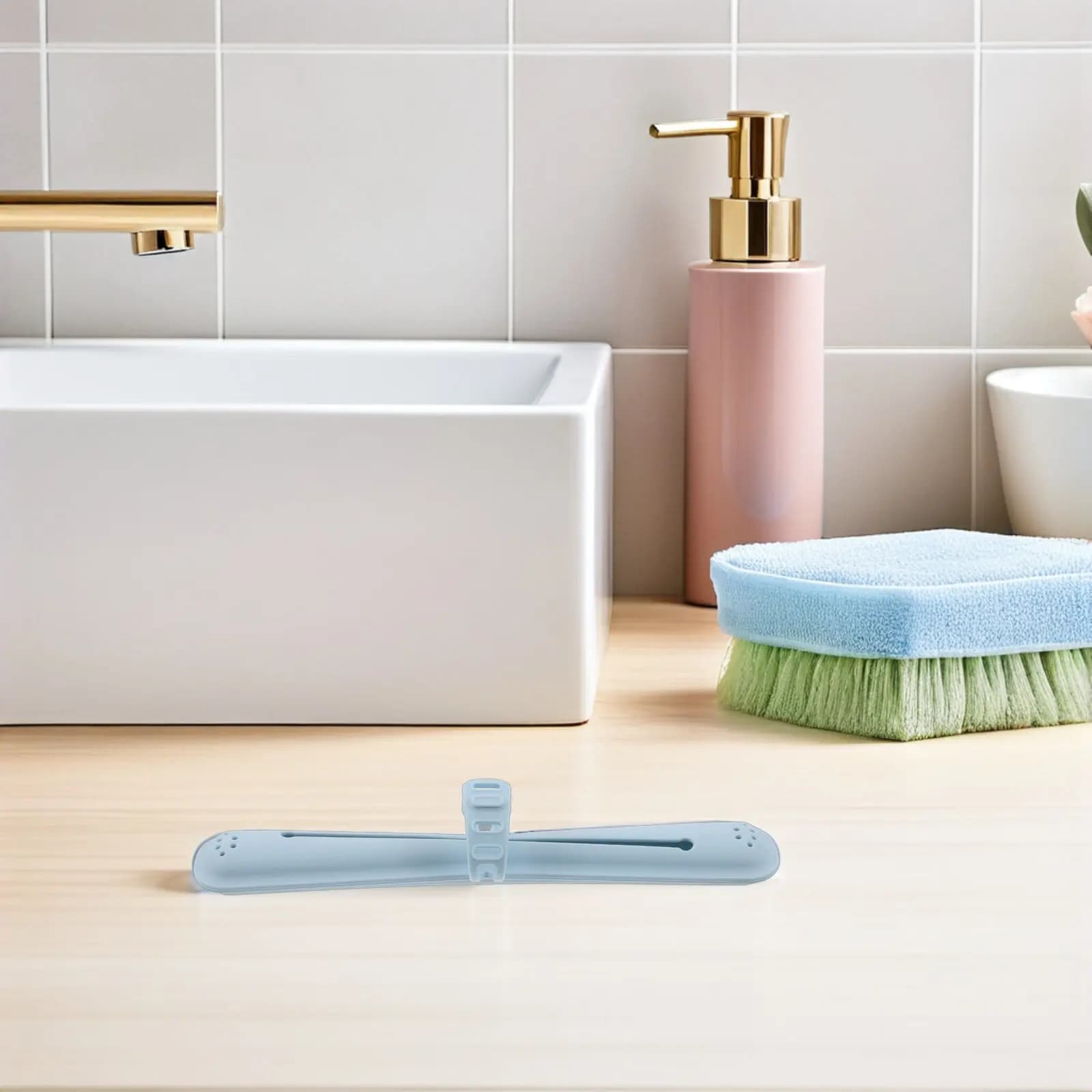 Portable Blue Silicone Toothbrush Case Compact Travel Waterproof Toothbrush Storage Holder Tooth Brush Cover Cap