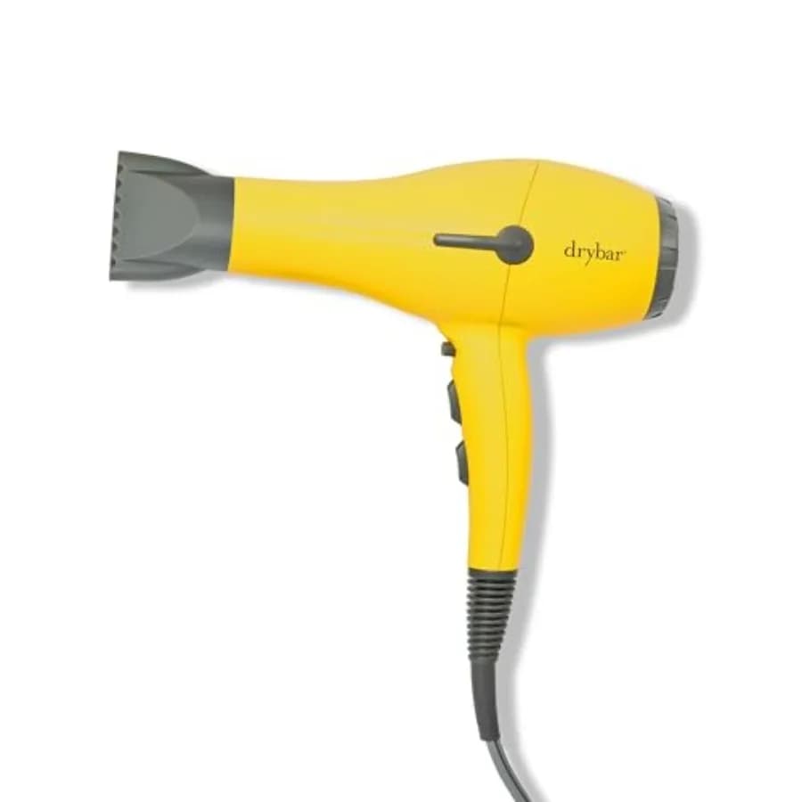 Drybar Buttercup hair dryer for Fast drying, Crespo control and gloss, Ultra-Power but Lightweight, Professional Gold Hair dryer