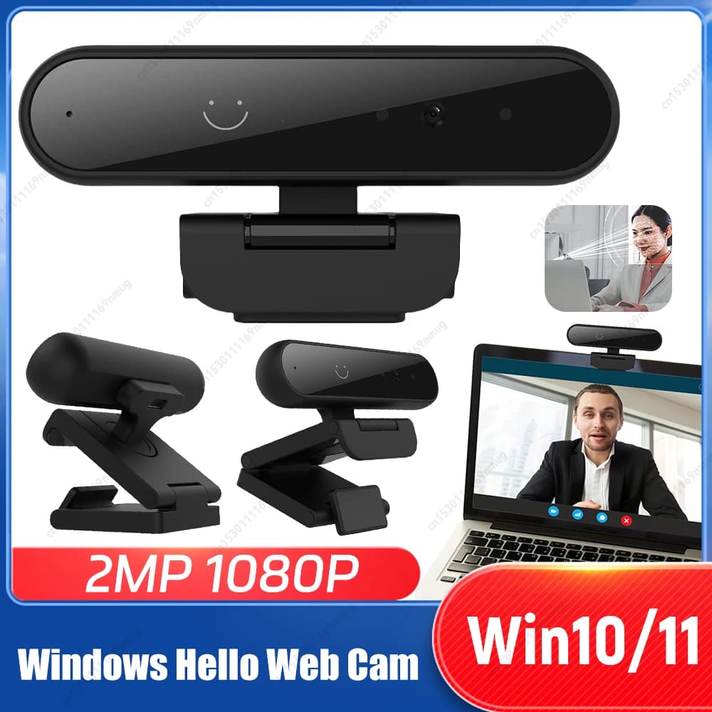 Web Camera 1MP 720P/2MP 1080P for Windows Hello USB Computer Webcam Built-in microphone Web Camera for computer