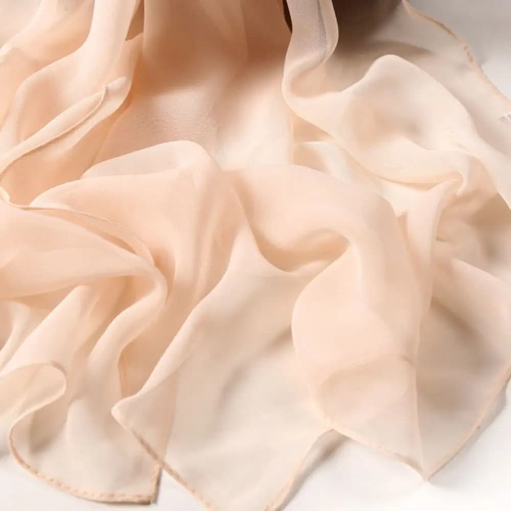 Fashion Chiffon Women Scarf Thin Solid Color Long Shawls and Wraps Soft Breathable Beach Sunscreen Hijab