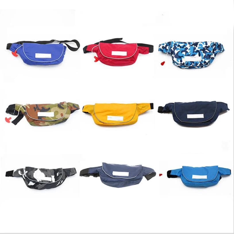 Giubbotto di salvataggio gonfiabile montato in vita per la pesca per adulti tasche portatili giubbotti di salvataggio giubbotto di salvataggio gonfiabile manuale e automatico