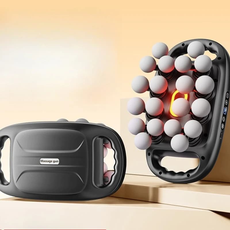 New Fascia Gun Multi 8/16/20 Head Fascia Gun Optional Muscle Massager Suitable for Hand Holding50kg Power + 30 Gears + 3 Modes