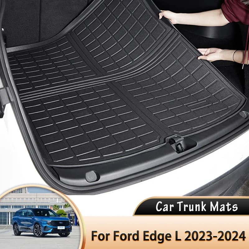 EVA Car Boot Liner Cargo Bagagliaio posteriore Tappetini Bagagli Pavimento Tappeto Vassoio Cuscinetti impermeabili Accessori per Ford Edge L CDX706 2023 2024