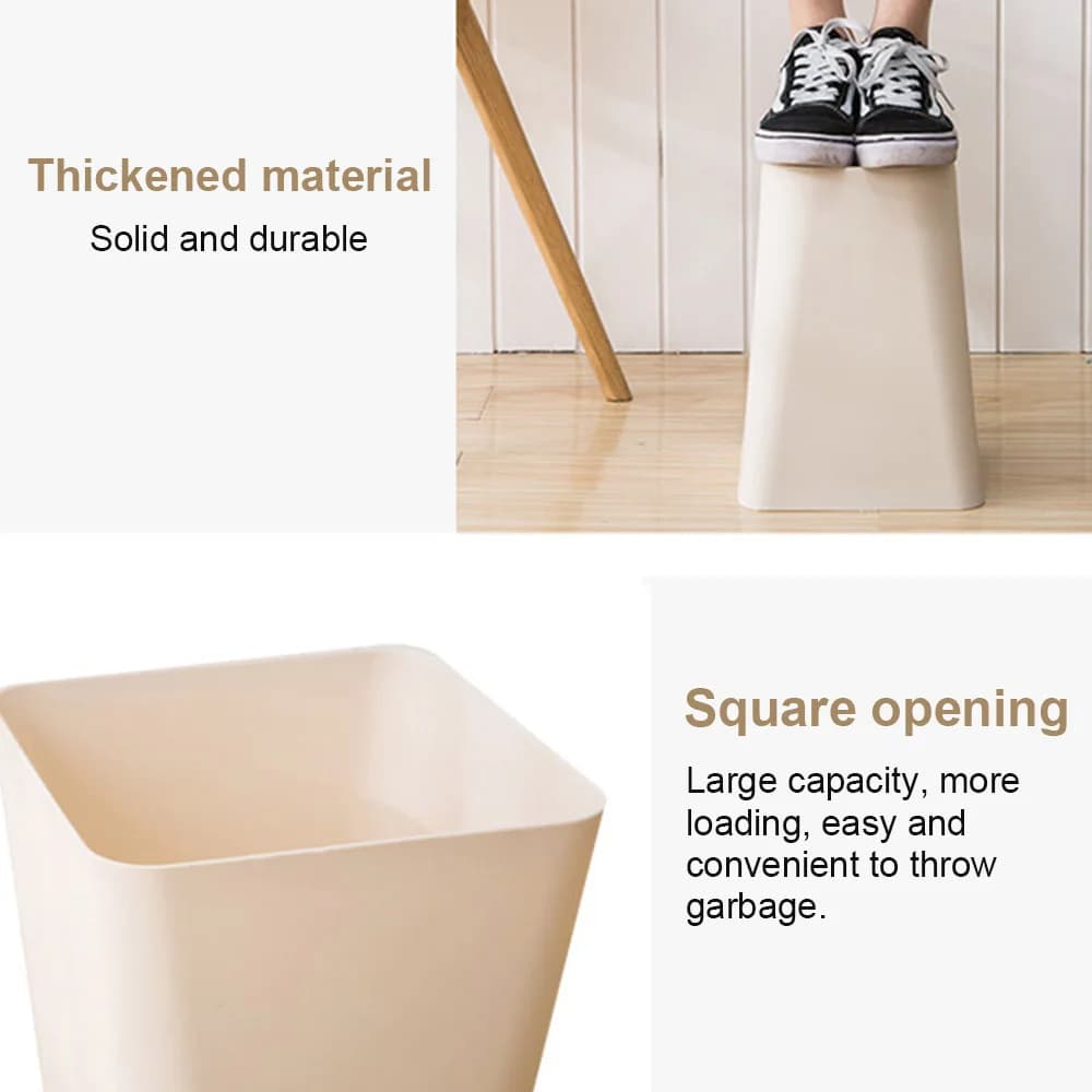 Mini Wastebaskets Trash Can Square Desktop Dustbin Garbage Can Paper Basket Household Cleaning Storage Box for Home Office H0101