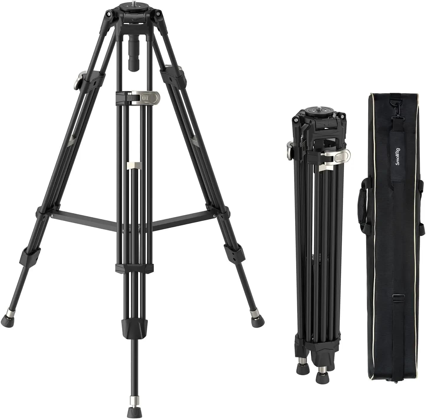 SmallRig AD-80 FreeBlazer heavy load tripod, 71" video tripod with 75 mm bowl adapter, height adjustment in one step, load up to
