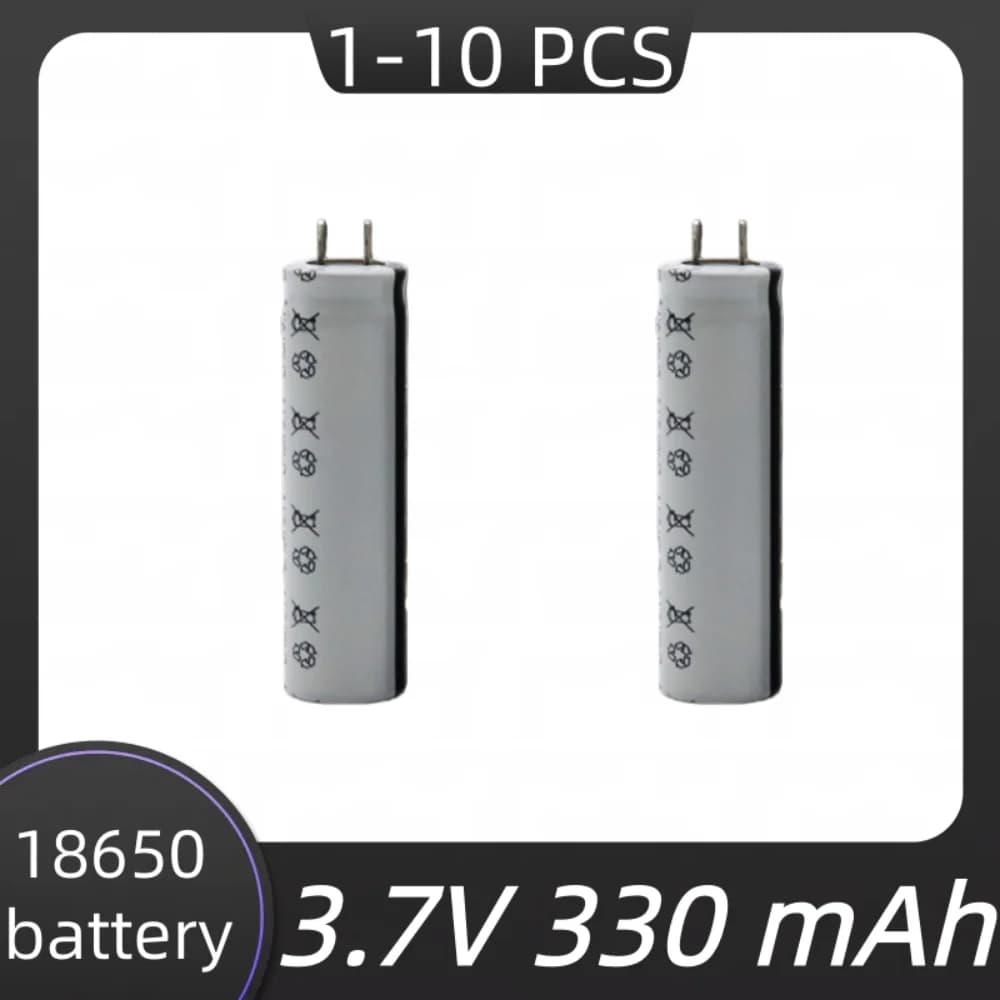 Batteria al litio capacitiva 330mAh 3.7V cacciavite elettrico giocattolo elettrico spazzolino da denti polimero 18650