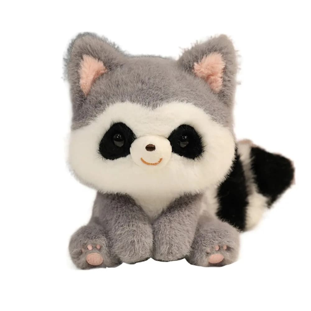 Ornamento da scrivania, cuscino per il polso, animali seduti, animali di peluche, procione, animale domestico, cartone animato, per ragazzi e ragazze