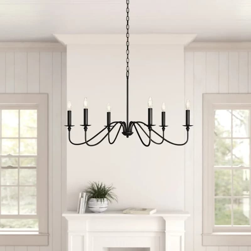 Lampadario da soggiorno retrò Loft Illuminazione E14 Lampadario da soffitto vintage in stile americano nero/oro Luce per sala da pranzo per la casa