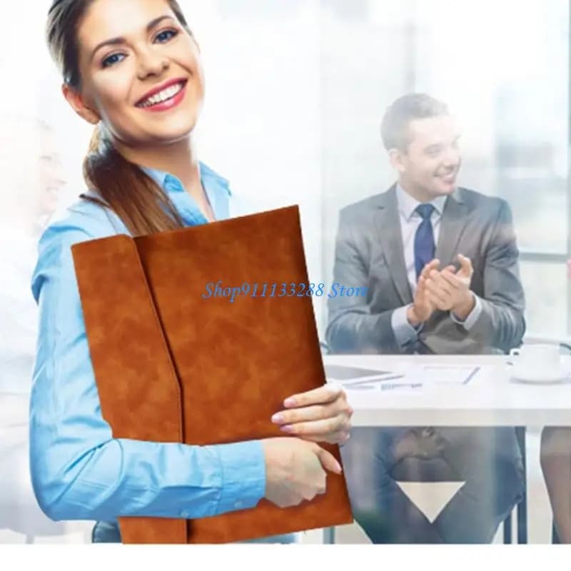 G88D Borsa per documenti professionale, formato lettera, in pelle, per cartelle