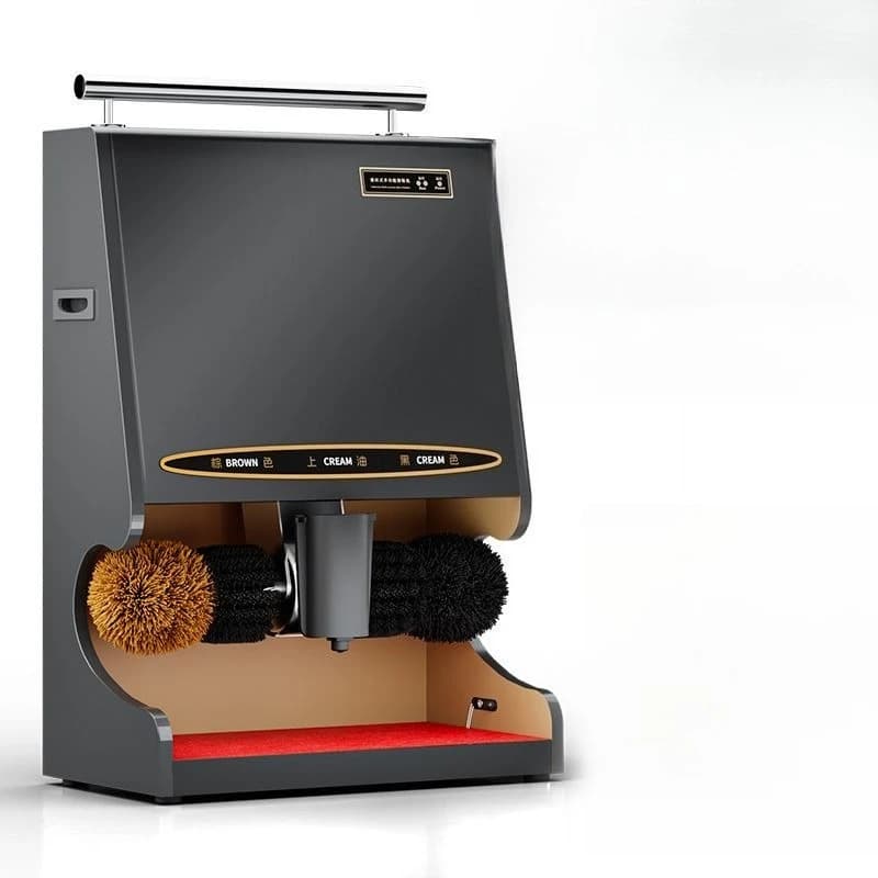 Macchina per lustrascarpe, macchina per lustrascarpe per lobby dell'hotel a induzione automatica con spazzola per scarpe