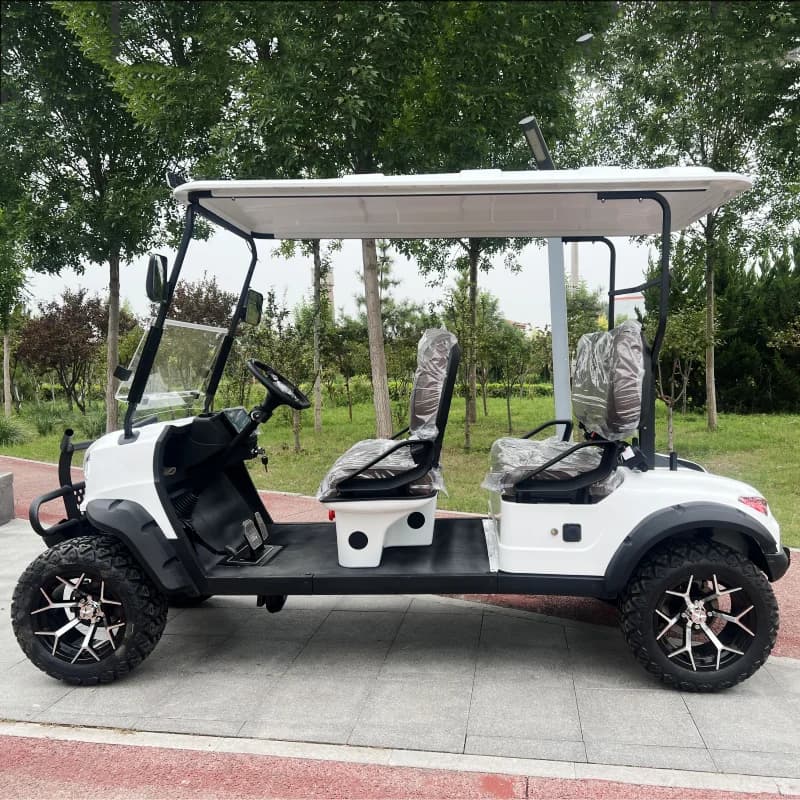Fornitore cinese affidabile all'ingrosso Nuovi prodotti Carrello da golf elettrico da 4 a 6 posti Alimentato con pannello solare