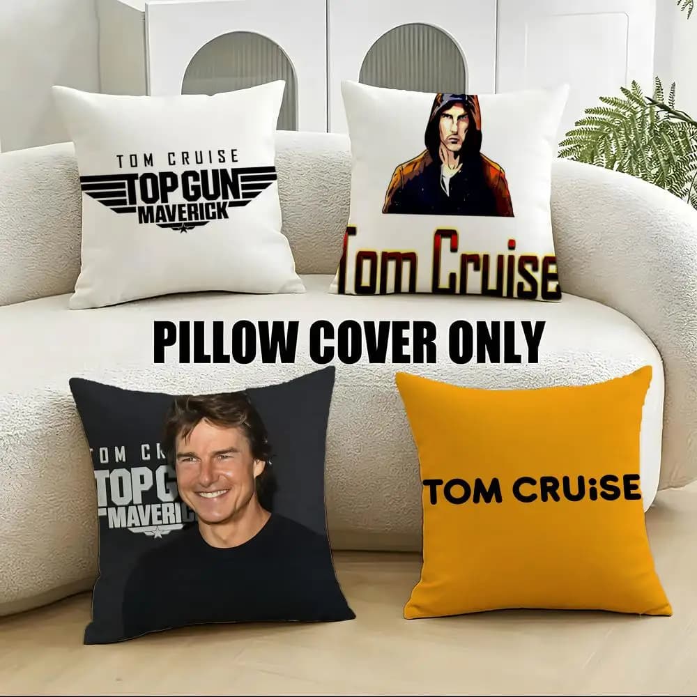 Famosa Federa per Cuscino T-Tom CruiseS, Set da 4 Pezzi, Morbide Federe in Peluche 40x40 45x45 per Divano e Camera da Letto