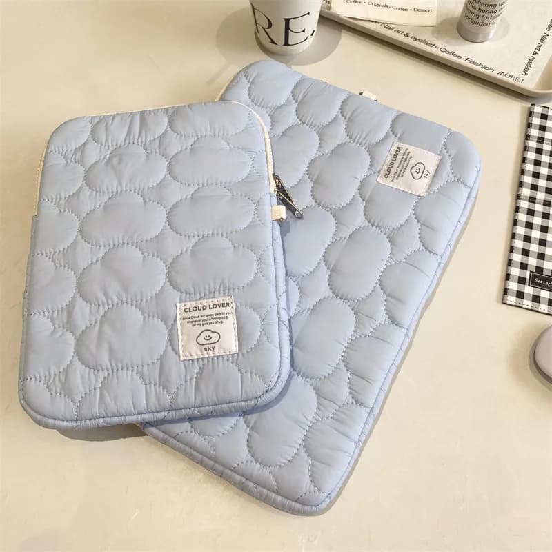 Simpatiche nuvole buste per laptop 13.3 14 15 15.6 pollici per MacBook Tablet Bag per IPad Pro9.7 10.2 11 Air3 4 10.5 10.9 XiaoMi Samsung