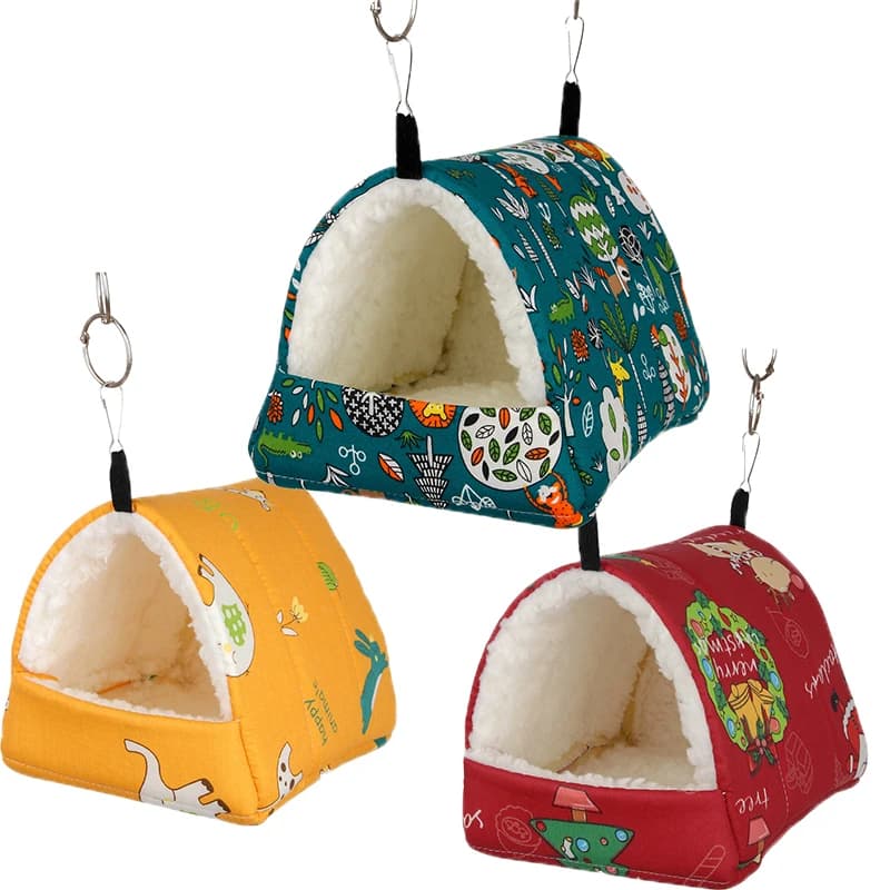 Amaca per Topi Honey Mouse, Nido Invernale Caldo e Spesso per Piccoli Animali Domestici, Sacchetto per Dormire per Criceti, Orsi Dorati, Pappagalli, Pappagalli Volanti, Scoiattoli