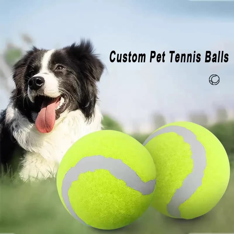 Custom Pet Tennis Balls, Training Balls, Dog Toy Balls; Wholesale by Manufacturer, Logo Customization Available