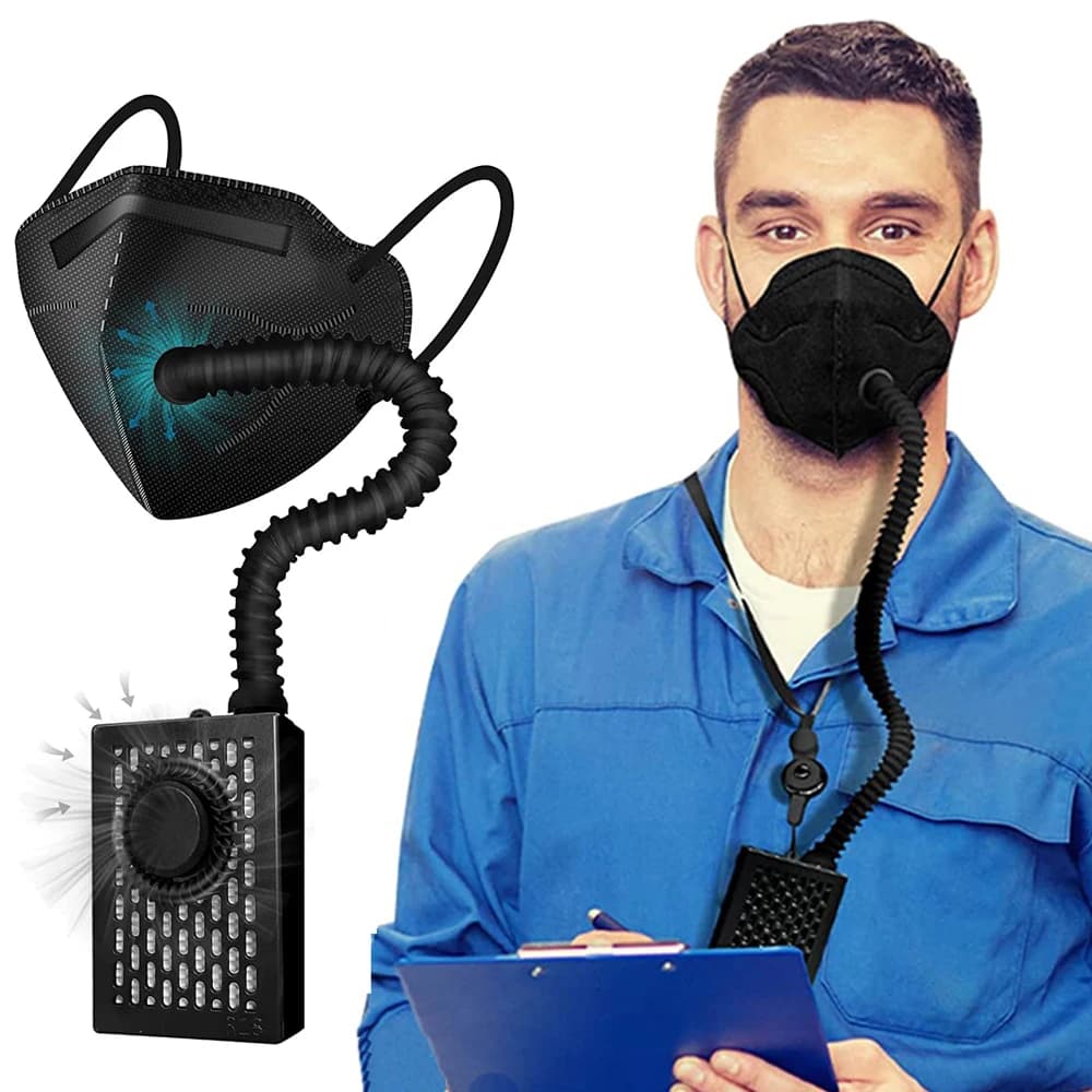 Air Suction System Mini PAPR Supply KN95 Mask Electric Powered Portable Air Purification for Polishing Paint Powder