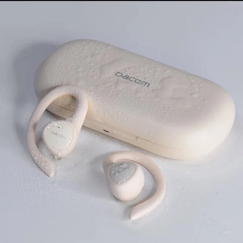 Auricolari Bluetooth Wireless DACOM-Open Buds per Sport, Cuffie Open-Ear Impermeabili IPX7, Auricolari con Cancellazione del Rumore TWS