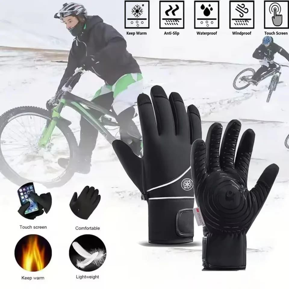 Winter protection for touch screen Hot gloves for outdoor skiing unisex Hiking Velvet gloves in thick Velvet cycling Hot course