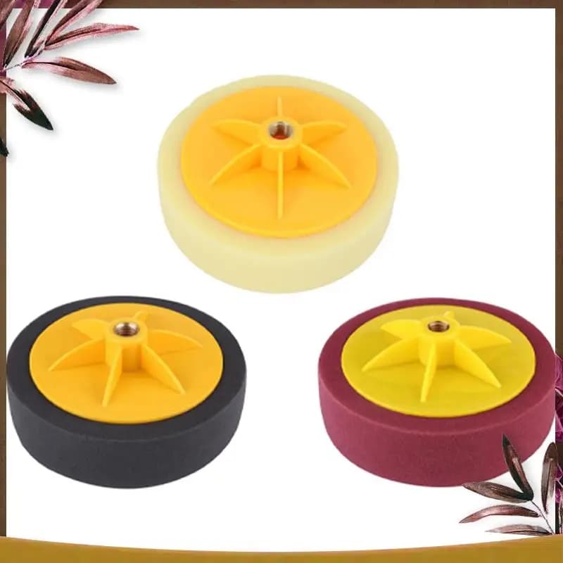 AB59-3 Pcs 6 Pollici/15Cm Auto Lucidatura Ceretta Pad Spugna M14 Ruota Lucidatura Ceretta Pad Kit Strumento Per Auto Lucidatore