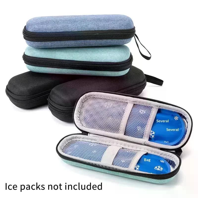 Borsa Termica per Insulina da Viaggio Impermeabile con Display Termometro, Organizzatore per Medicinali per Diabetici