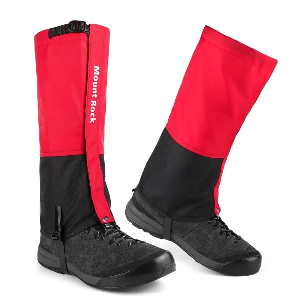 Ghette Impermeabili – Copriscarpe in Nylon 420D/600D, Cinghie in TPU Resistenti al Freddo, per Escursionismo, Alpinismo, Sci e Caccia