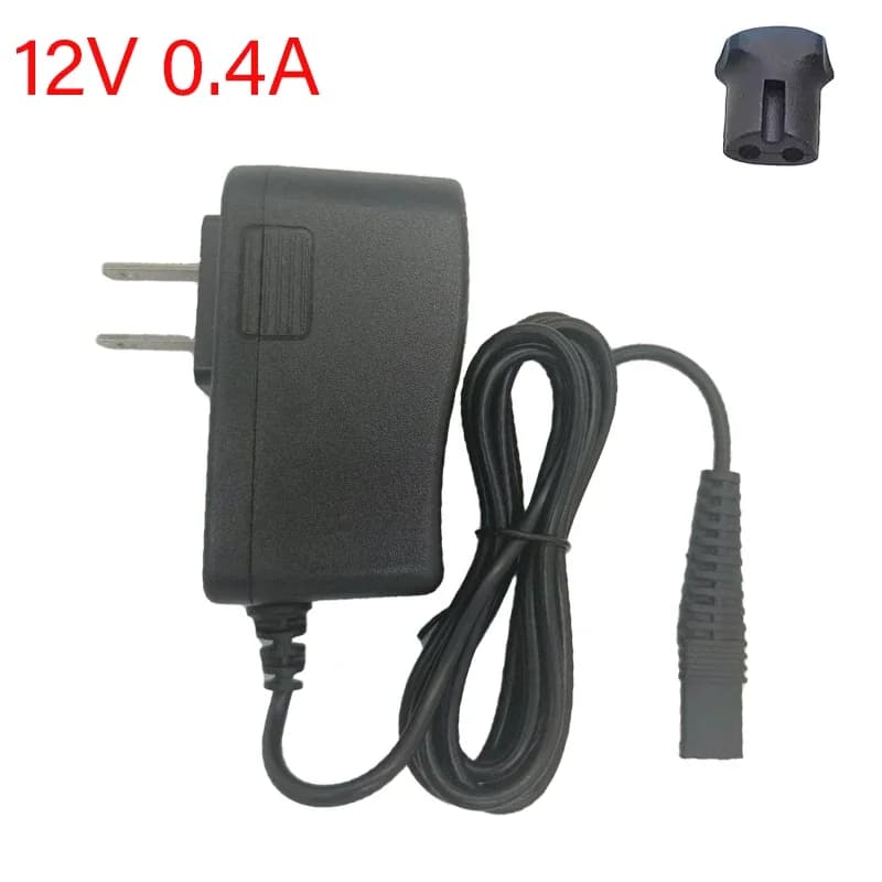 Per caricabatterie rasoio Braun 190 199 1775 330 340 4775 4745 4745 5412 720 979 9565 12V 0.4A 2 fori EU/US presa a muro adattatore di alimentazione CA