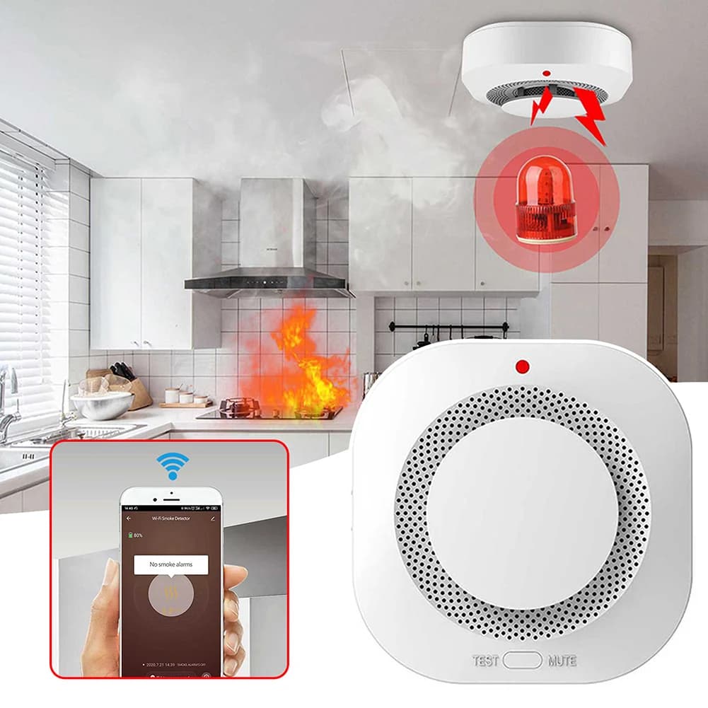 Allarme rilevatore di fumo, attrezzatura di sicurezza professionale per la casa