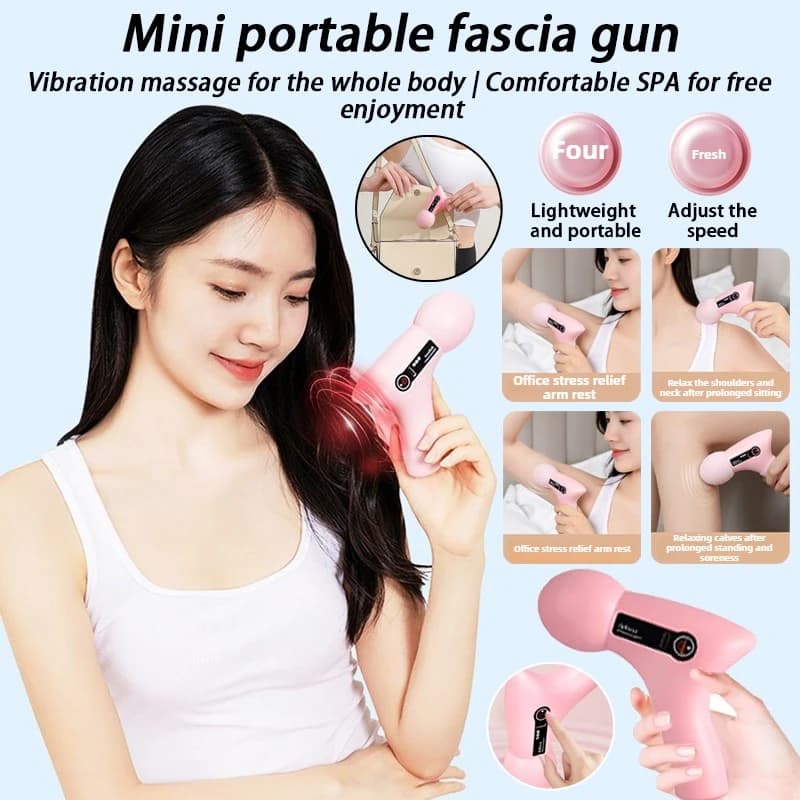 New multifunctional home band mini gun for professional fitness for men, portable muscle relaxation, vibration electric massager