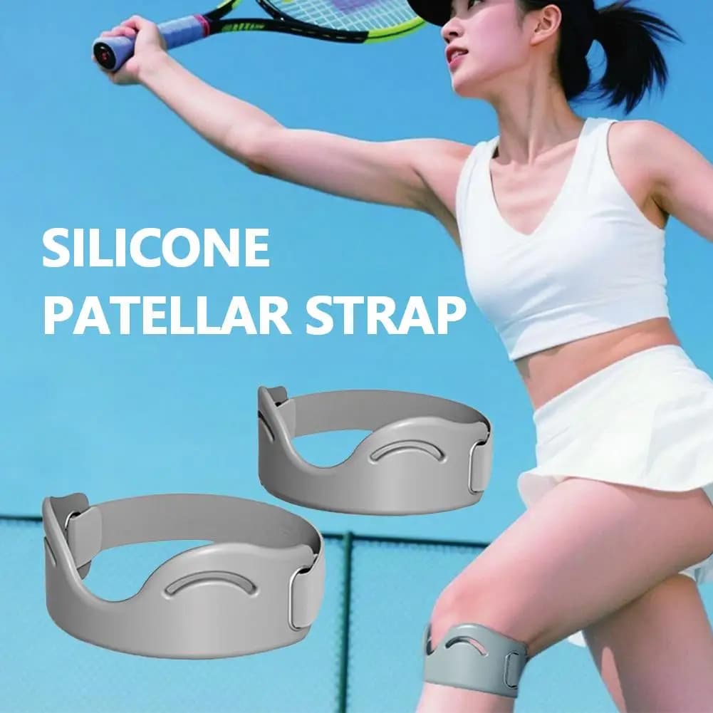 Two knee protections, suitable for both men and women, for protection during jumping with rope and race, professional protection for knees for sport.