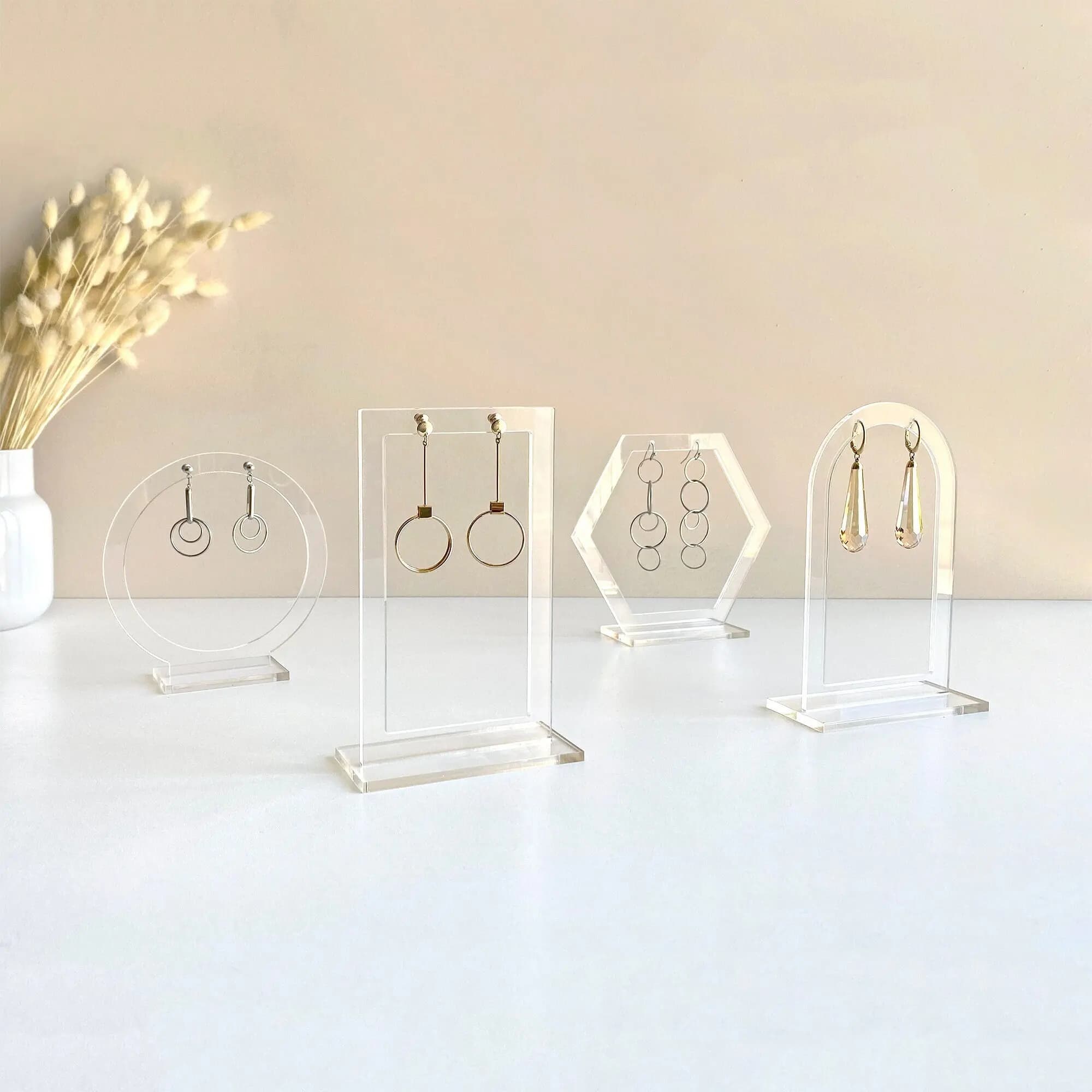 Earring Display Stand ,Clear Acrylic Earring Holder, Earring Organizer ,Minimalist Jewelry Stand ,Earring Stand for Photography
