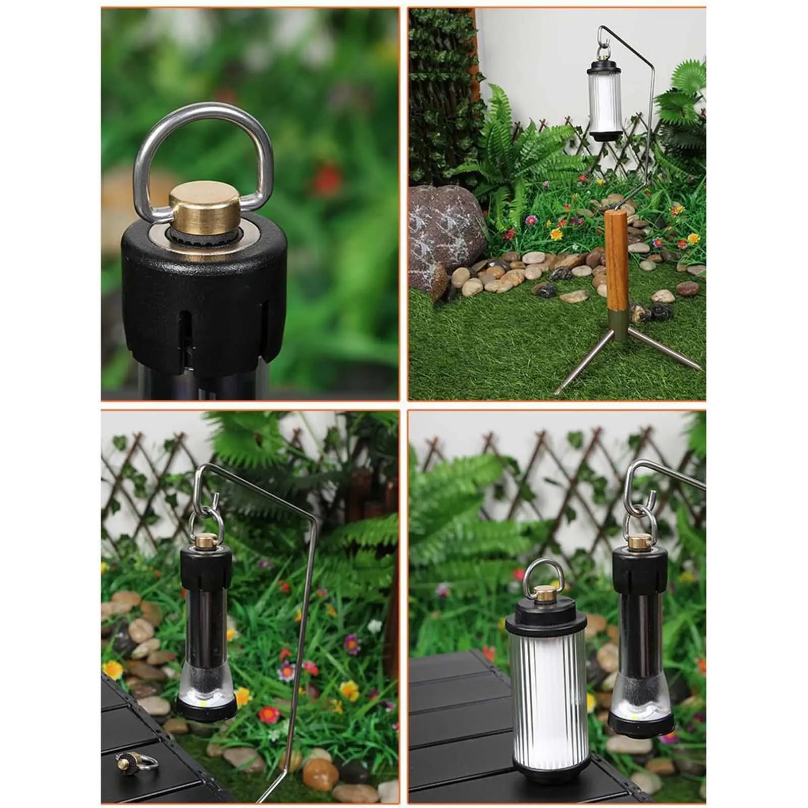 Anello di Fissaggio in Ottone per Lampada da Campeggio LED, Gancio Resistente per Lanterna da Esterno e Illuminazione Tenda