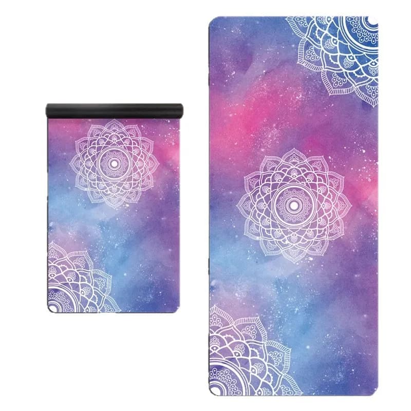 Extra wide yoga mat - Non-slip natural rubber pilates pad for home gym,