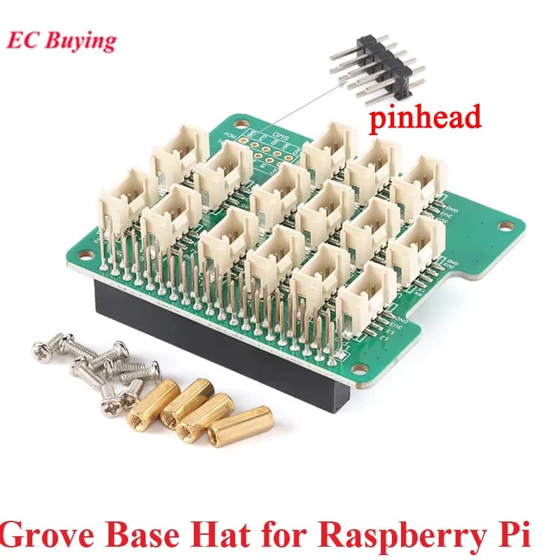 Grove Base Hat per Raspberry Pi Zero 2B/3B/3B+/zero W/zero Sensore Modulo scheda di sviluppo di espansione di base IIC I2C 3.3V SMT32