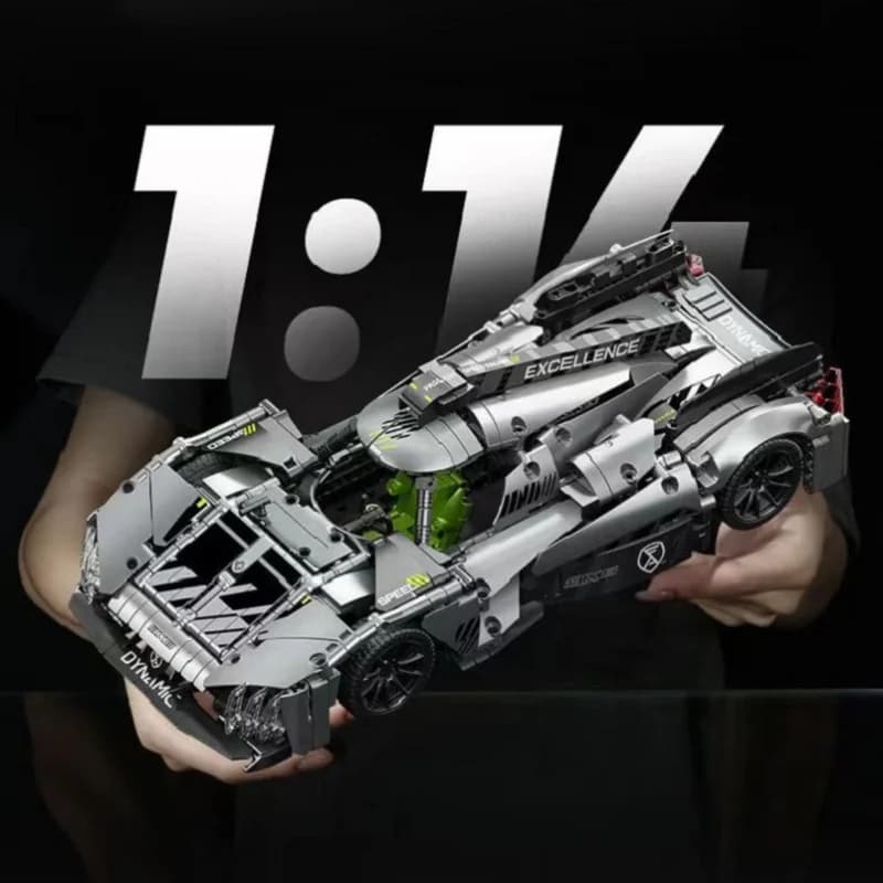 2023 Nuovo Tecnico Peugeoted 9X8 Mans Hybrid Hypercar Super Auto Da Corsa Building Blocks Sportcar Giocattoli di Mattoni Per Adulti Bambini Regali