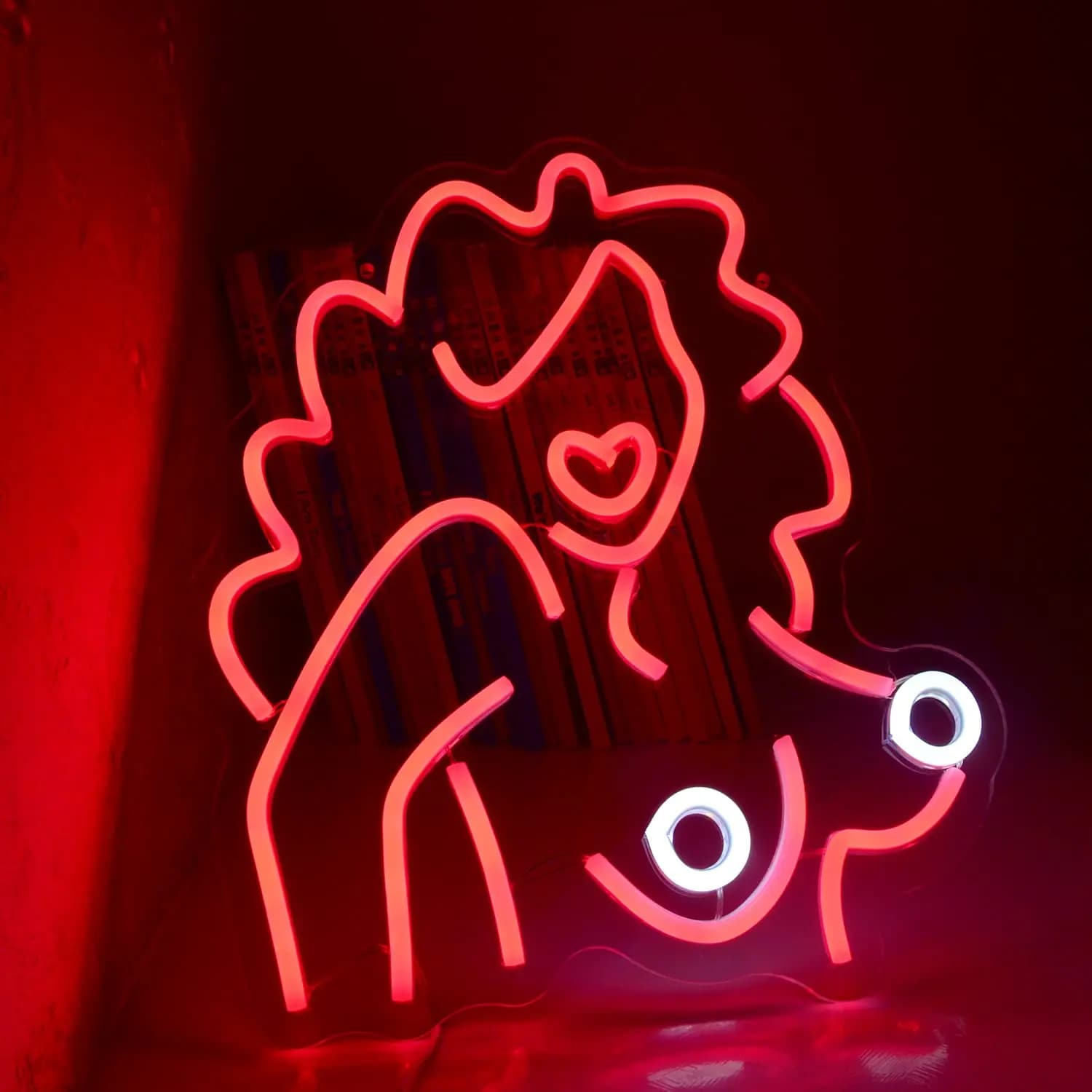 Sexy Redhead donna Neon Sign petto tette LED Light USB Power dimmerabile corpo luci al Neon regali per ragazze, ragazzi segni LED femminili