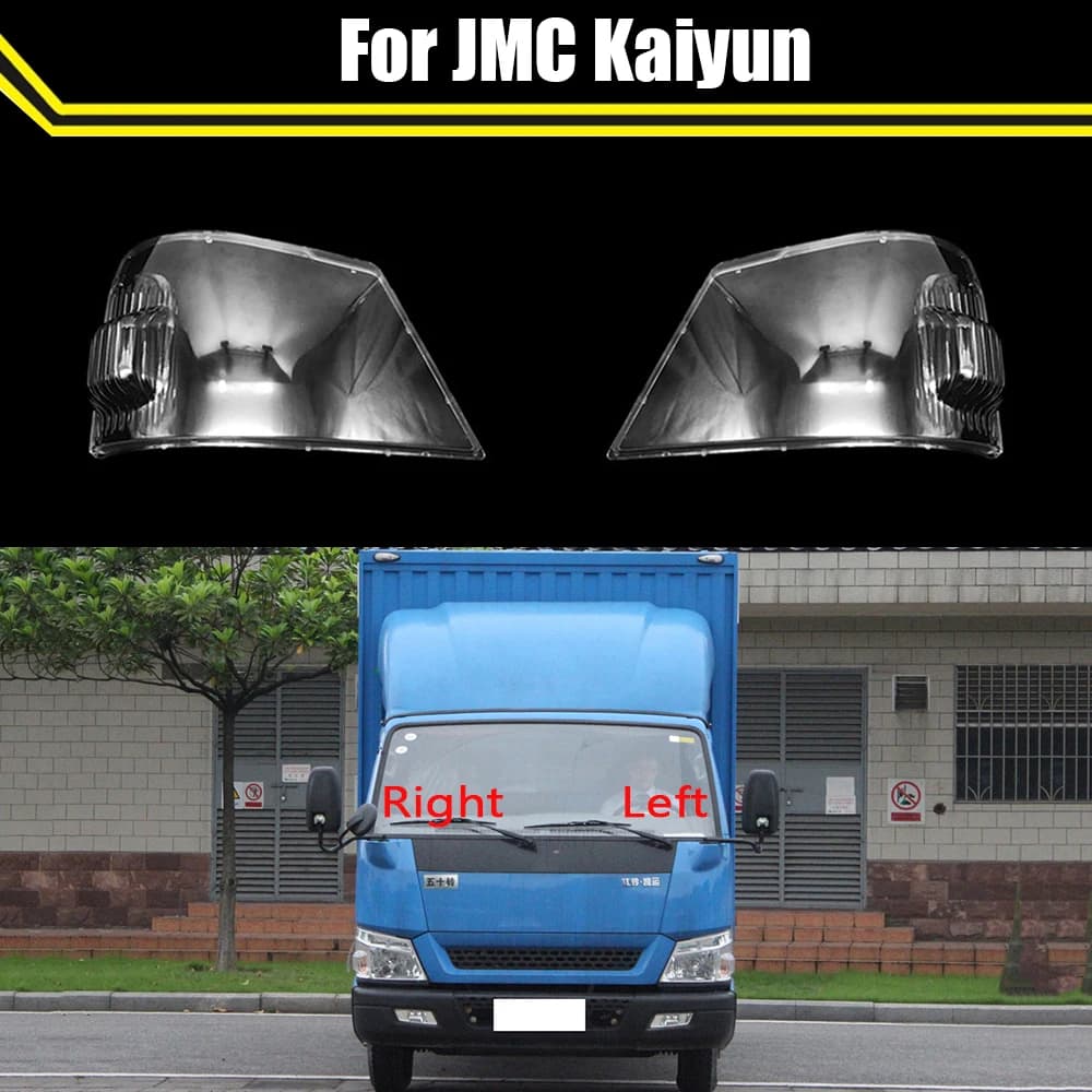 Copertura del faro anteriore dell'auto per JMC Kaiyun Auto Tappi del faro Paralume Coprilampada Testa della lampada Coperture della luce Lente in vetro Borsette