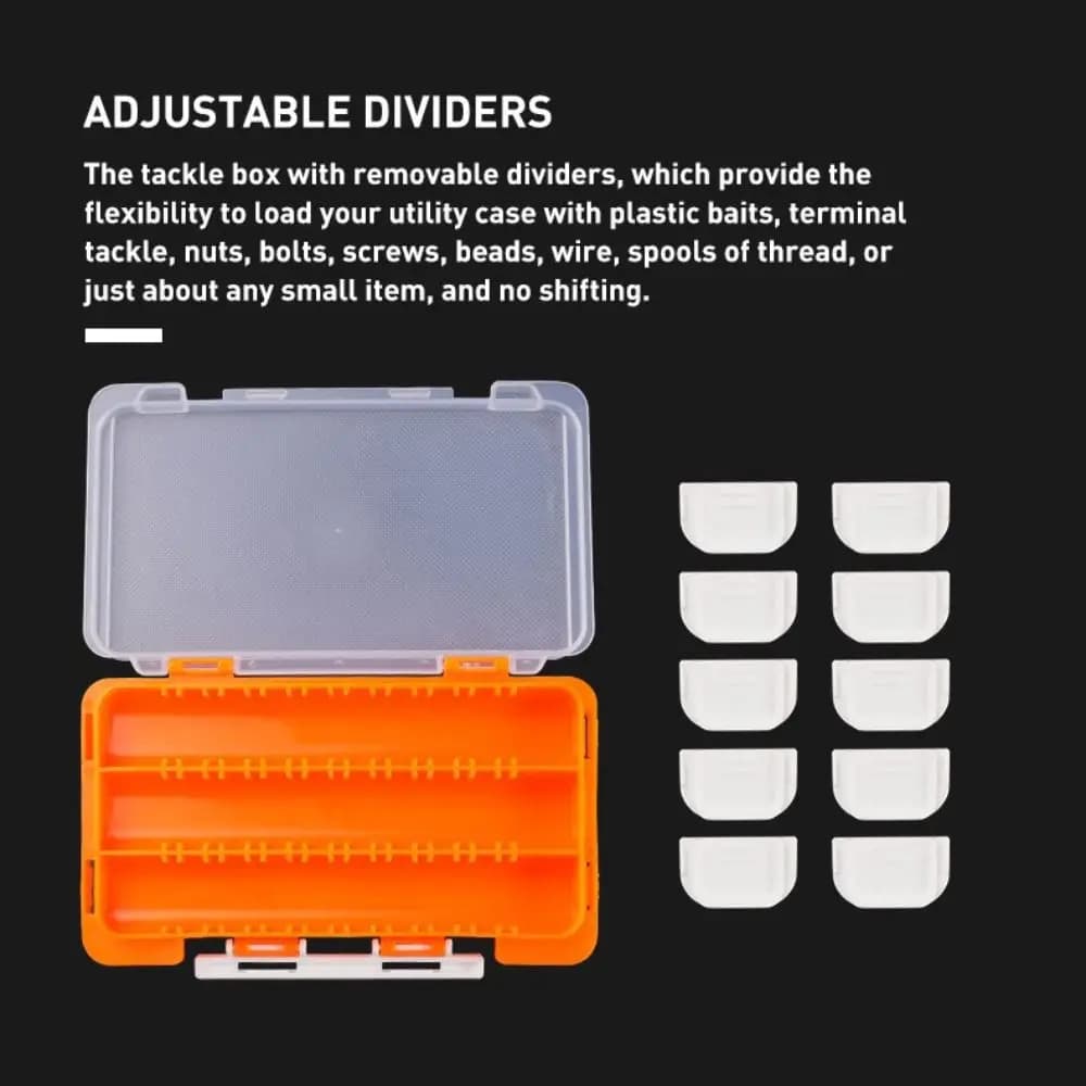 Fishing Articles Double side fishing gear box Design assembled Spinner Lure Fishing hook box Fly fishing hooks
